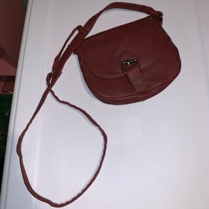 MAKE OFFER** small burgundy shoulder/crossbody bag